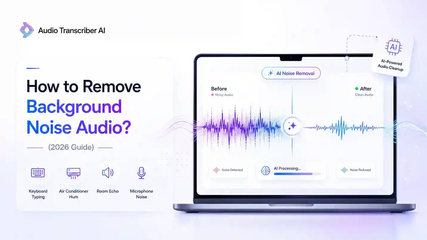 How to Remove Background Noise Audio? (2026 Guide)