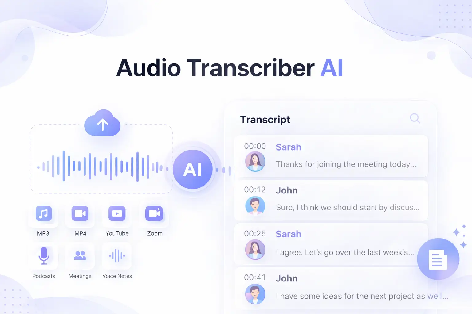 Automatic Speaker Detection with Timestamped Transcripts