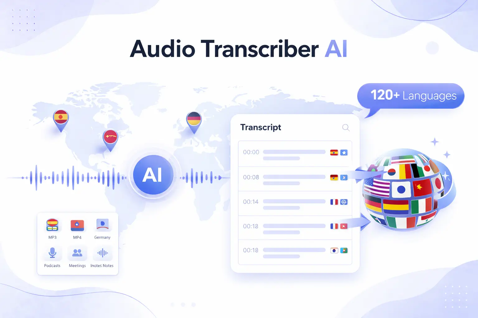 Instantly Translate Transcripts into 120+ Languages