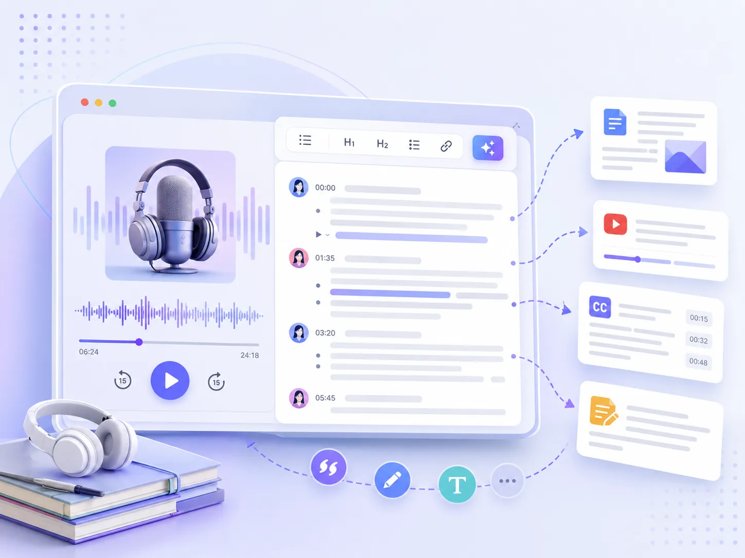 Get Structured Podcast Scripts for Easy Repurposing