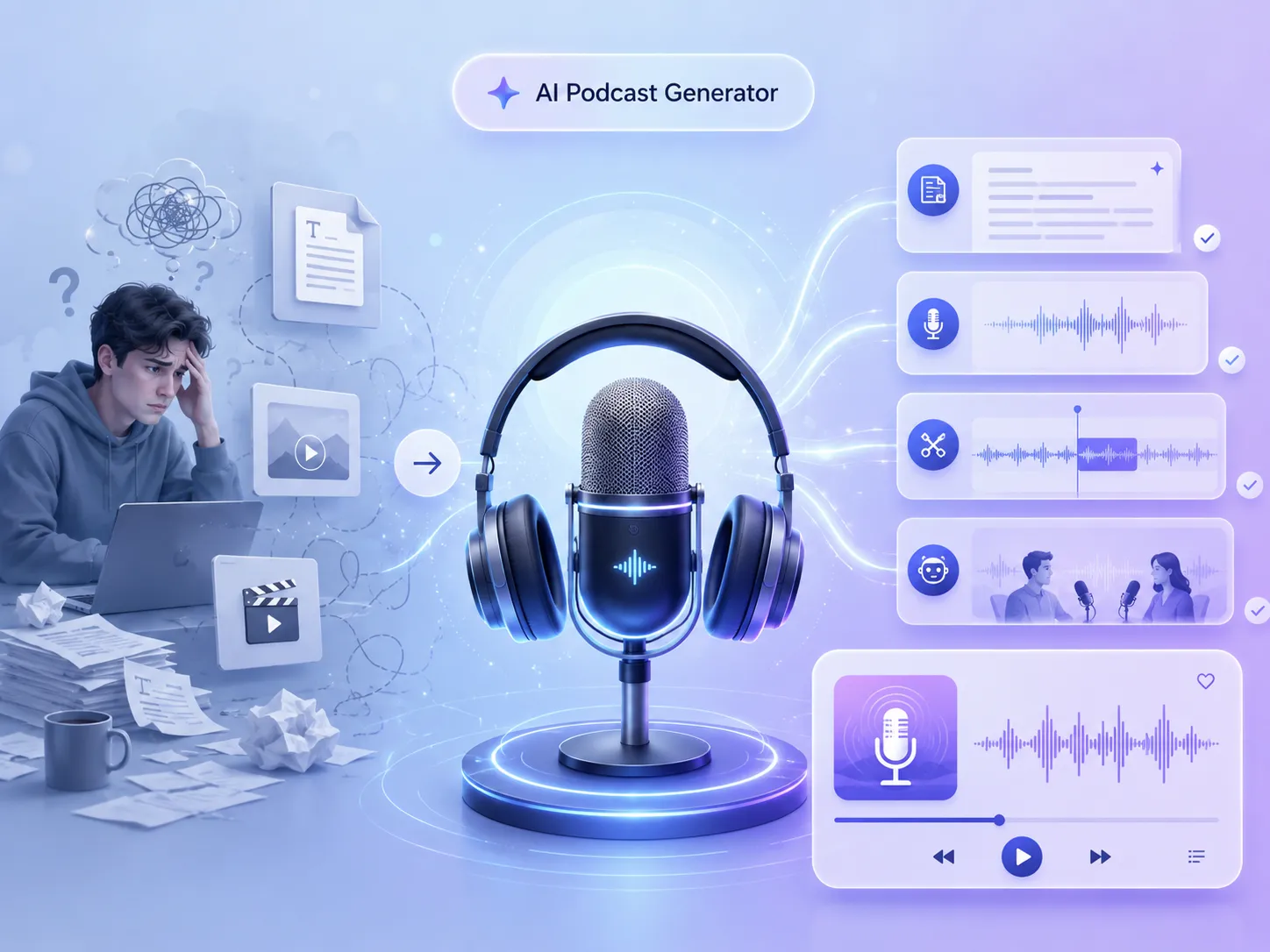 Struggling with the High Barriers to Podcast Creation?