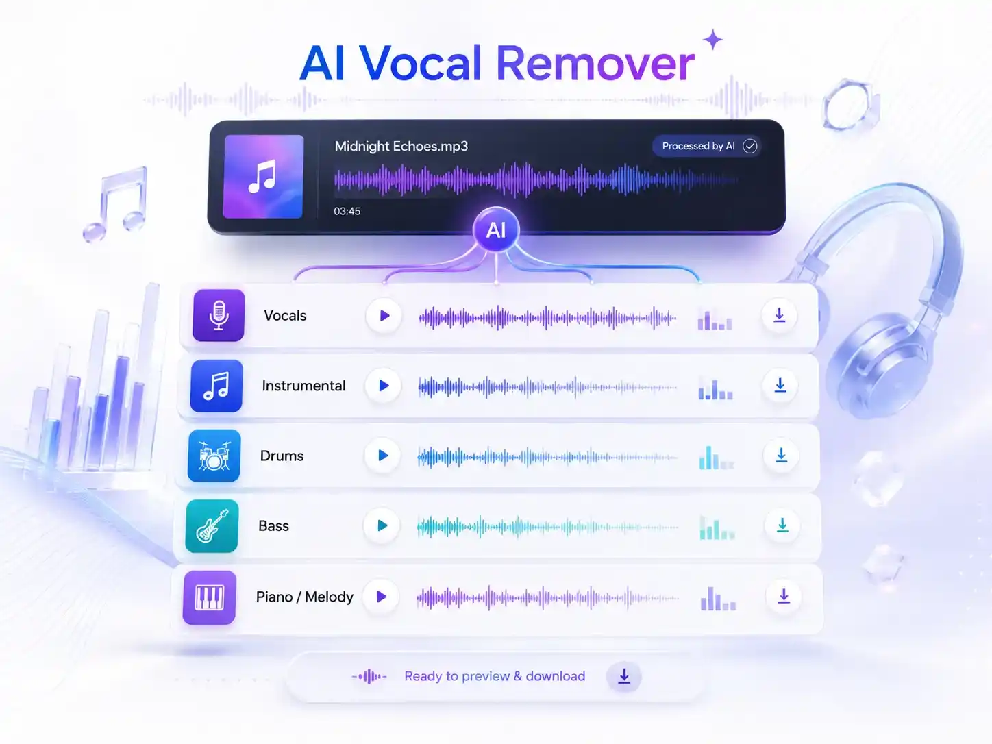 Remove Vocals from Any Song Online for Free