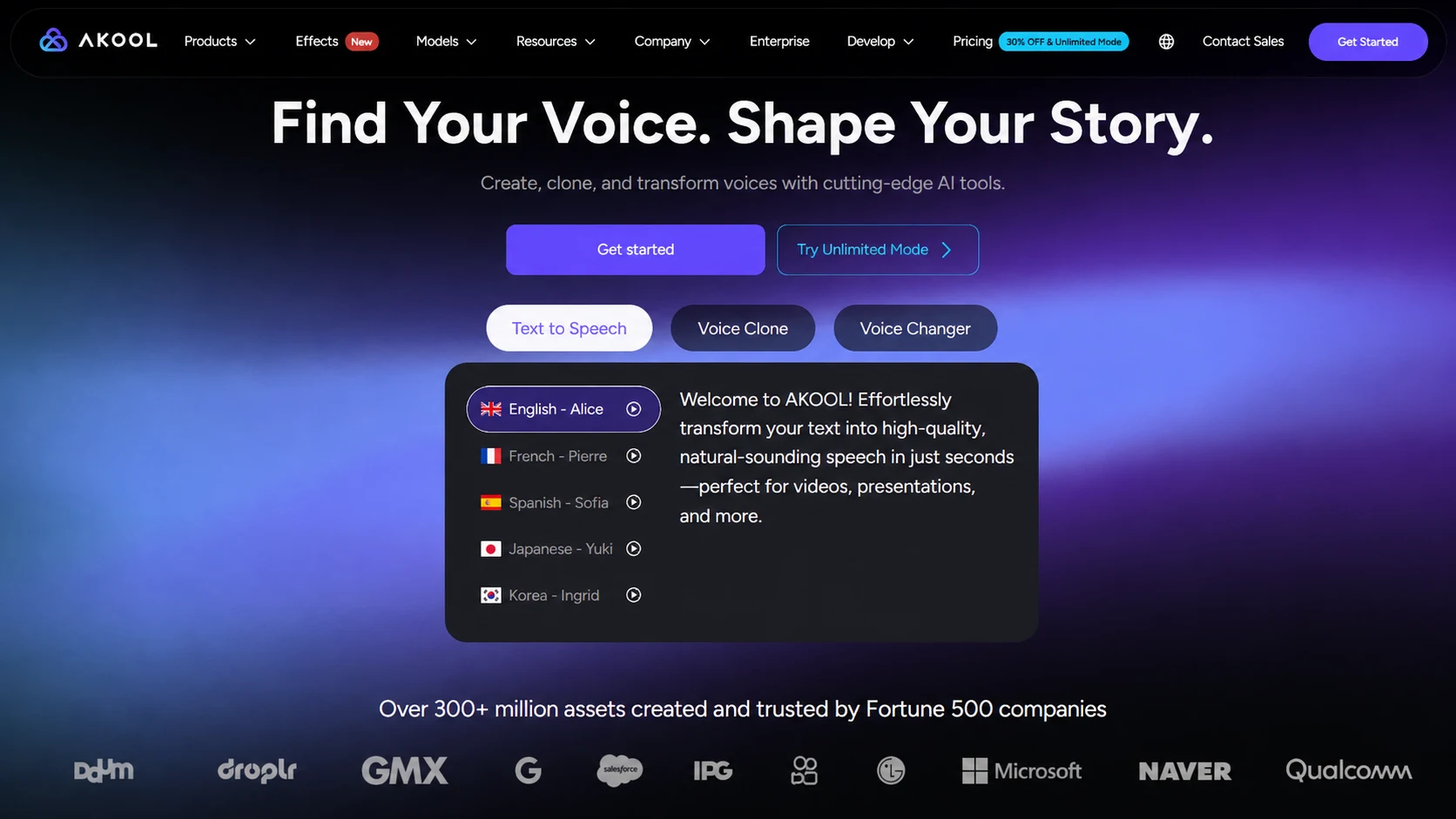 Akool AI voice generation workflow