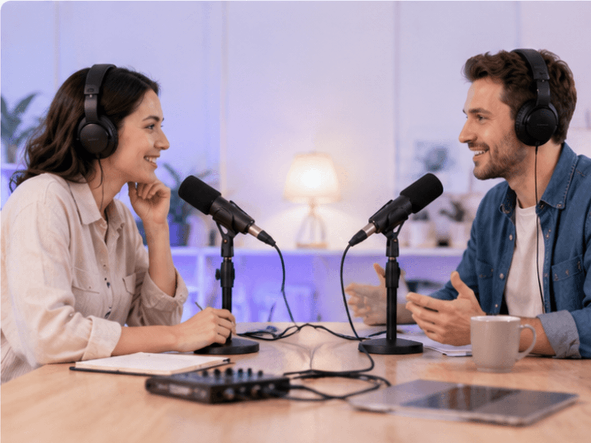 Podcasters e entrevistadores