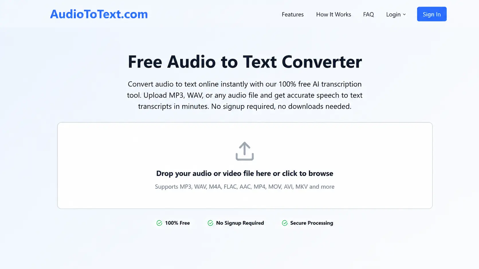 AudioToText.com