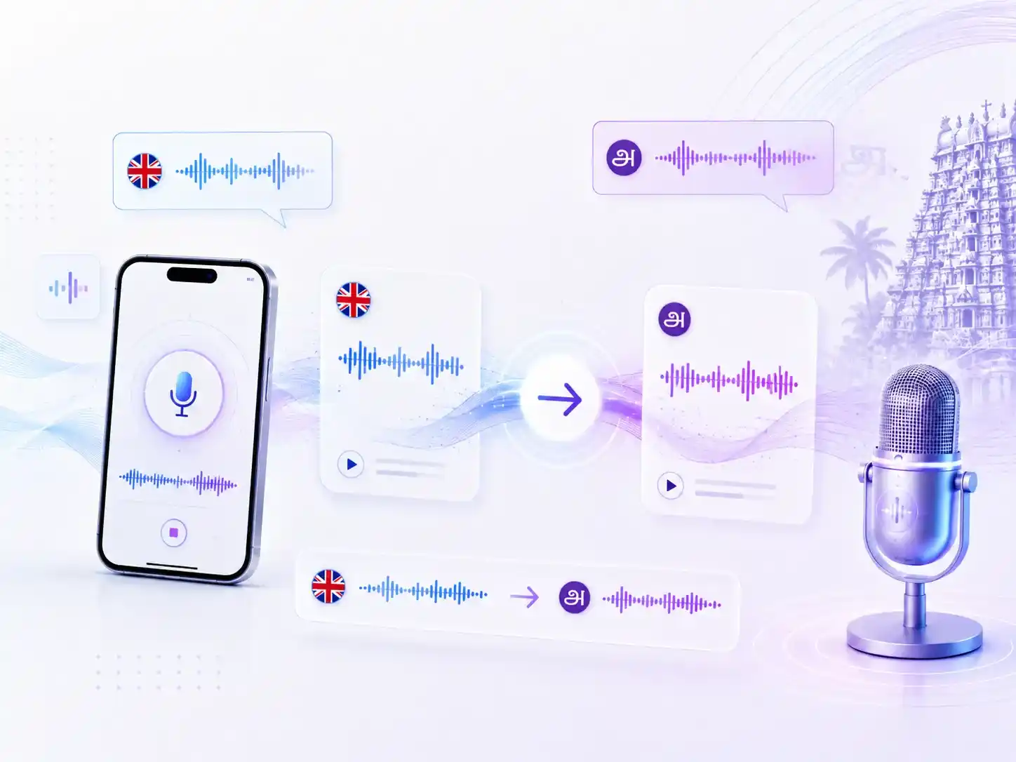 English to Tamil audio translator