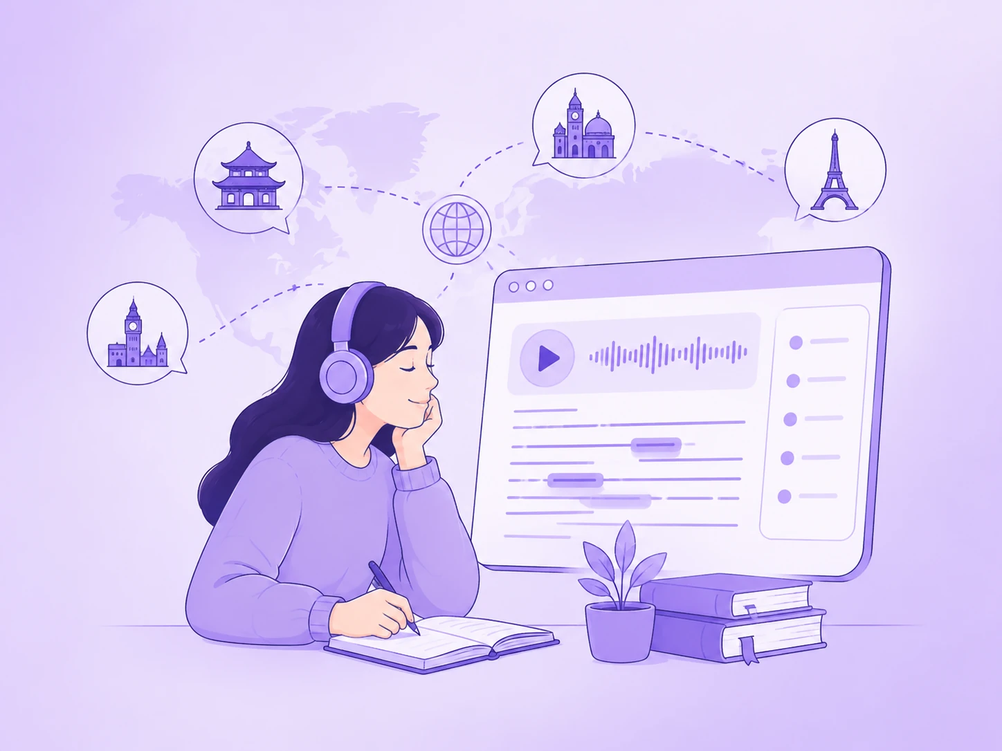 Learn Languages with Podcast Transcript Generator