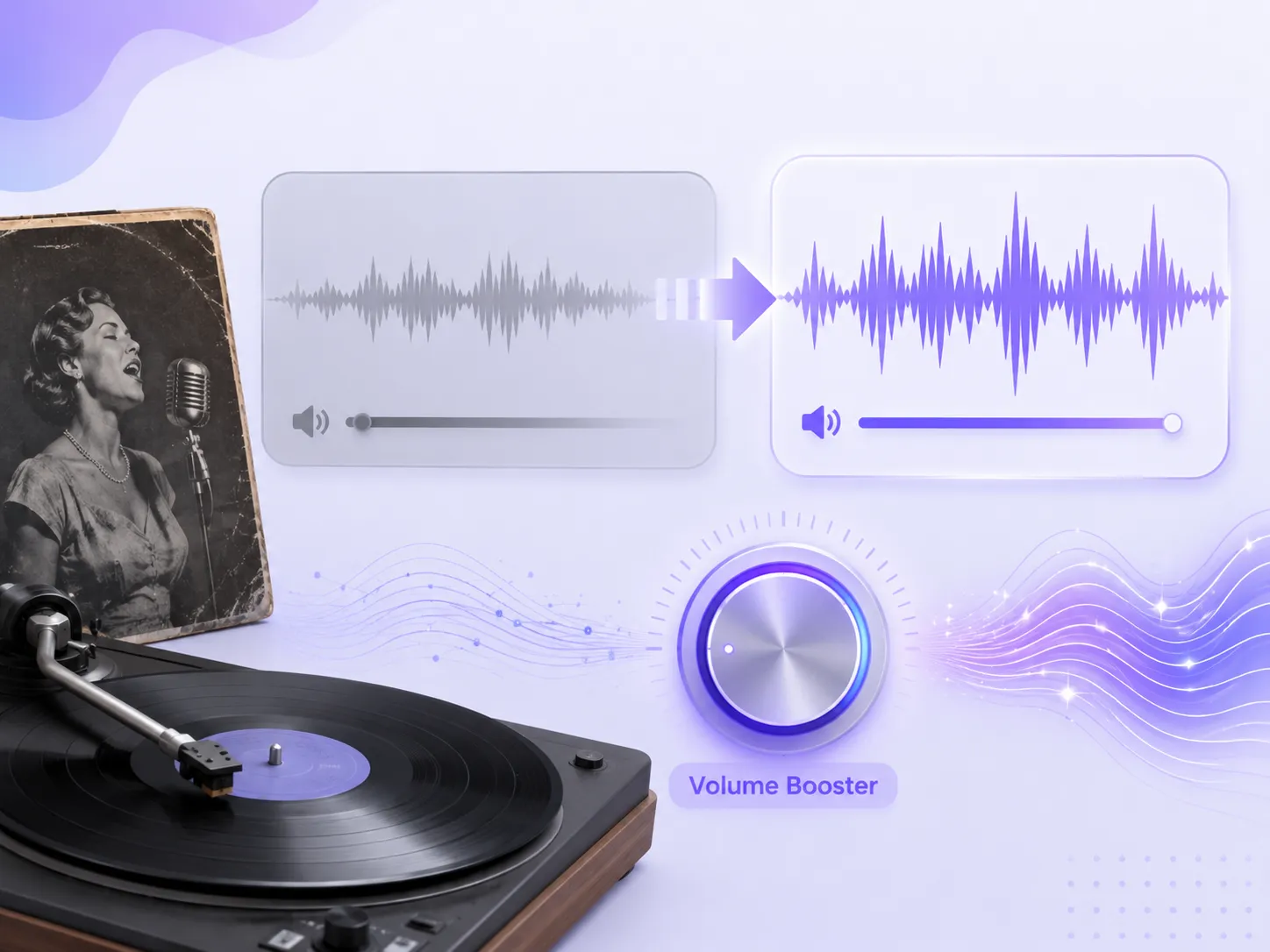 Boost Old Recordings Volume with Volume Booster Online
